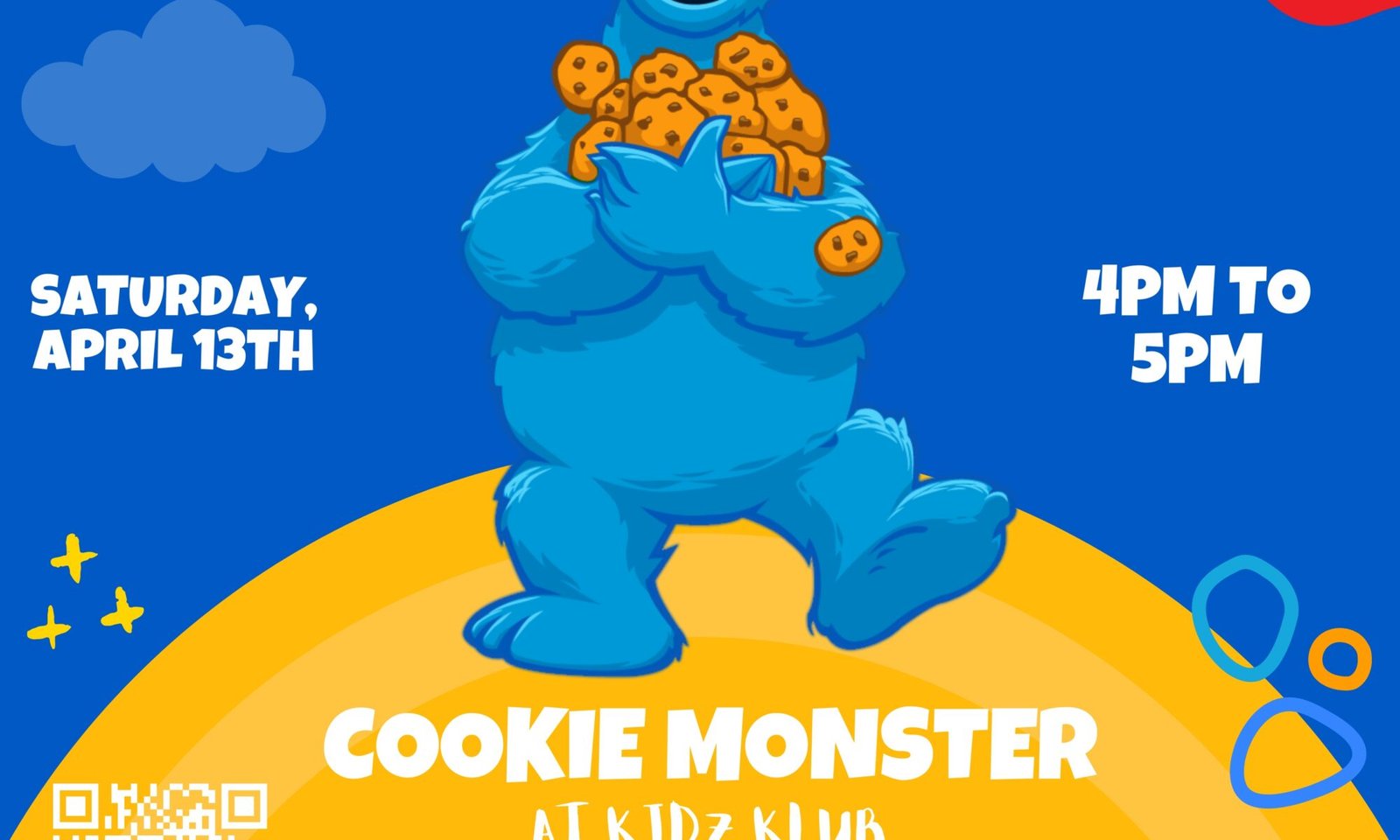 Meet and Greet with Cookie Monster at Kidz Klub