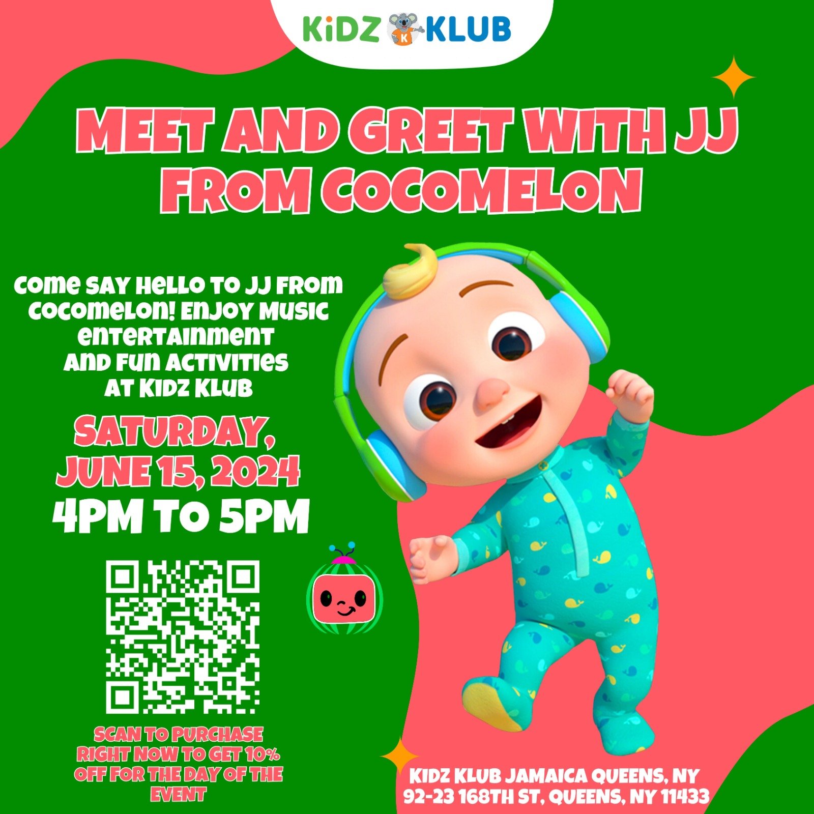Meet & Greet with JJ From Cocomelon